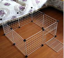 Load image into Gallery viewer, Foldable Pet Playpen Iron Fence Puppy Kennel House Exercise Training Puppy Kitten Space Dogs Supplies rabbits guinea pig Cage
