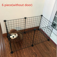 Load image into Gallery viewer, Foldable Pet Playpen Iron Fence Puppy Kennel House Exercise Training Puppy Kitten Space Dogs Supplies rabbits guinea pig Cage
