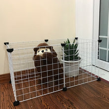 Load image into Gallery viewer, Foldable Pet Playpen Iron Fence Puppy Kennel House Exercise Training Puppy Kitten Space Dogs Supplies rabbits guinea pig Cage
