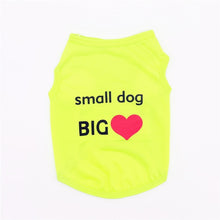 Load image into Gallery viewer, Cute Printed Summer Pets tshirt Puppy Dog Clothes Pet Cat Vest Cotton T Shirt Pug Apparel Costumes Dog Clothes for Small Dogs
