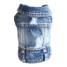 Load image into Gallery viewer, XS-2XL Denim Dog Clothes Cowboy Pet Dog Coat Puppy Clothing For Small Dogs Jeans Jacket Dog Vest Coat Puppy Outfits Cat Clothes
