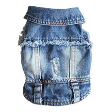 Load image into Gallery viewer, XS-2XL Denim Dog Clothes Cowboy Pet Dog Coat Puppy Clothing For Small Dogs Jeans Jacket Dog Vest Coat Puppy Outfits Cat Clothes
