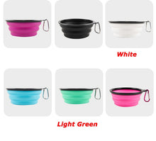 Load image into Gallery viewer, 1000ml Large Collapsible Dog Pet Folding Silicone Bowl Outdoor Travel Portable Puppy Food Container Feeder Dish Bowl
