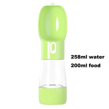 Load image into Gallery viewer, Dog 2 in 1 Bottle Pet Feeder Dog Water Bottle Collapsible Folding Bowl Travel Outdoor Food Water Storage For Cat Dog
