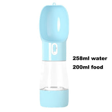 Load image into Gallery viewer, Dog 2 in 1 Bottle Pet Feeder Dog Water Bottle Collapsible Folding Bowl Travel Outdoor Food Water Storage For Cat Dog
