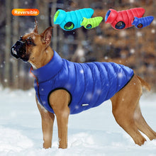 Load image into Gallery viewer, Warm Winter Dog Clothes Vest Reversible Dogs Jacket Coat 3 Layer Thick Pet Clothing Waterproof Outfit for Small Large Dogs
