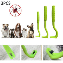 Load image into Gallery viewer, NEW 3PCS Pet Flea Remover Tool Plastic Scratching Hook Remover Pet Cat Dog Grooming Supplies Tick Removal Tool Tweezers Comb
