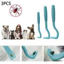 Load image into Gallery viewer, NEW 3PCS Pet Flea Remover Tool Plastic Scratching Hook Remover Pet Cat Dog Grooming Supplies Tick Removal Tool Tweezers Comb
