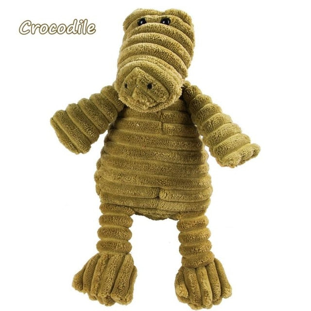 Corduroy Dog Toys for Small Large Dogs Animal Shape Plush Pet Puppy Squeaky Chew Bite Resistant Toy Pets Accessories Supplies