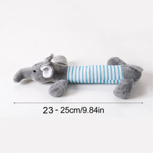 Load image into Gallery viewer, Cute Pet Dog Cat Plush Squeak Sound Dog Toys Funny Fleece Durability Chew Molar Toy Fit for All Pets Elephant Duck Pig
