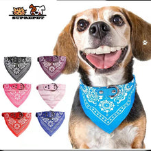 Load image into Gallery viewer, SUPREPET Cute Adjustable Small Dog Collars Puppy Pet Slobber Towel Outdoor Cat Collar Print Scarf  Design Dog Collar Neckerchief
