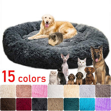 Load image into Gallery viewer, Long Plush Dog Bed Cushion Large Dogs Bed House Pet Round Cushion Bed Pet Kennel Super Soft Fluffy Comfortable for Cat Dog House
