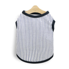 Load image into Gallery viewer, Summer Striped Dog Shirt Cotton Casual Pet Vest Comfortable  Dog Costume Puppy T-Shirt Breathable Dog Clothes
