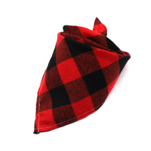 Load image into Gallery viewer, Dog Bandanas Large Pet Scarf Pet Bandana For Dog Cotton Plaid WashableBow ties Collar Cat Dog Scarf Large Dog Accessories
