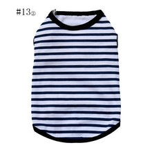 Load image into Gallery viewer, Summer Striped Dog Shirt Cotton Casual Pet Vest Comfortable  Dog Costume Puppy T-Shirt Breathable Dog Clothes
