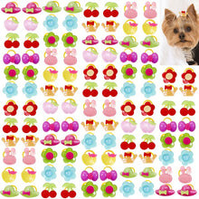 Load image into Gallery viewer, 20PCS pet Bows Dog Hair Bows for Puppy Yorkshirk Small Dogs Hair Accessories Grooming Bows Rubber Bands Dog Bows Pet Supplies
