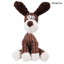 Load image into Gallery viewer, Fun Pet Toy Donkey Shape Corduroy Chew Toy For Dogs Puppy Squeaker Squeaky Plush Bone Molar Dog Toy Pet Training Dog Accessories
