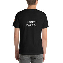 Load image into Gallery viewer, BECAUSE I CARE Short-Sleeve Unisex T-Shirt White Ink 1
