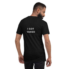 Load image into Gallery viewer, BECAUSE WEARING MASKS SUCK Short-Sleeve Unisex T-Shirt White Ink 1
